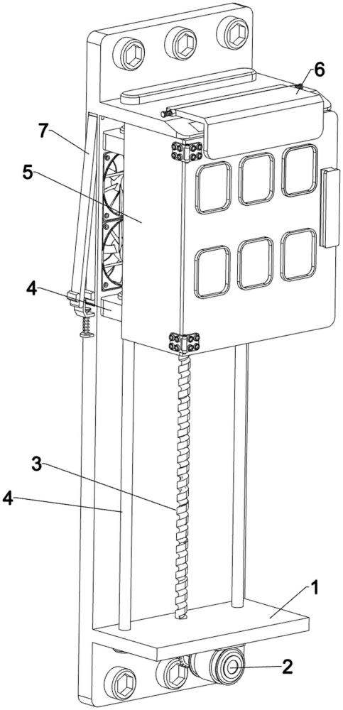 一种悬挂升降式的电能表计量箱的制作方法