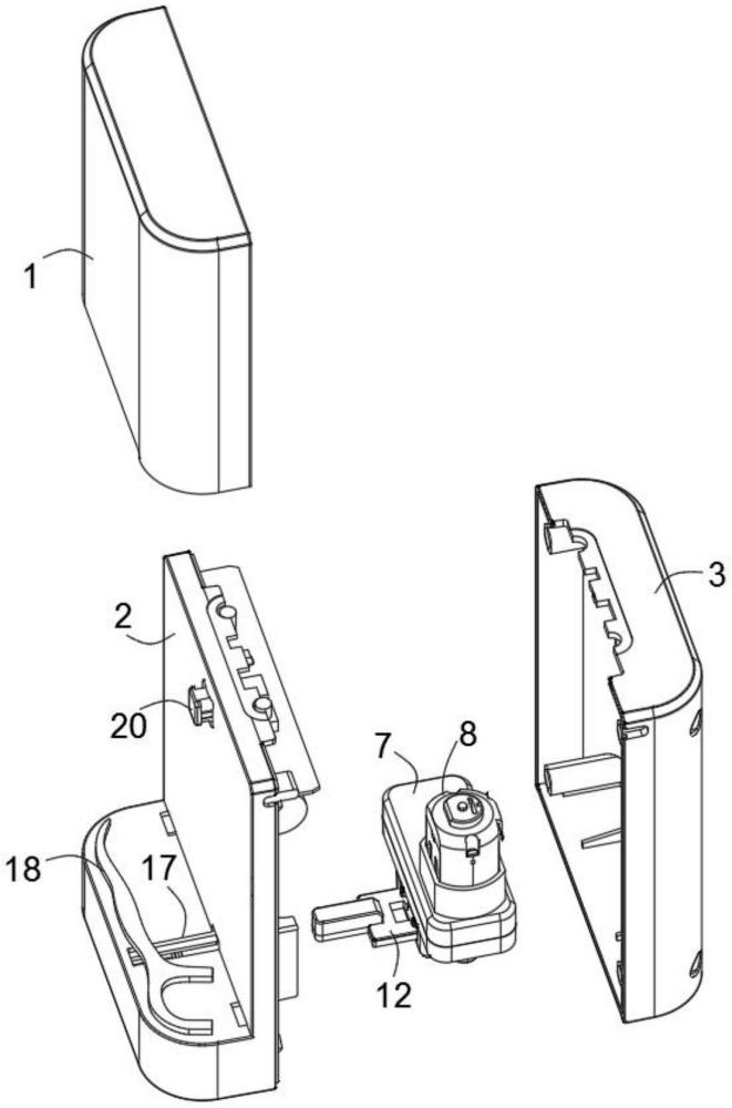 一种便携式牙线推动器用推送结构的制作方法