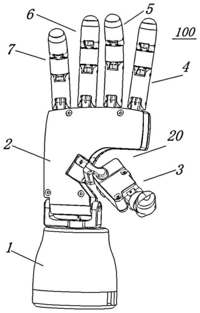 一种五指仿人机械手及该机械手控制方法