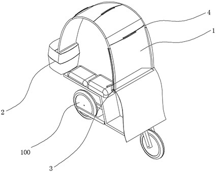 一种电动自行车便携收纳雨篷的制作方法