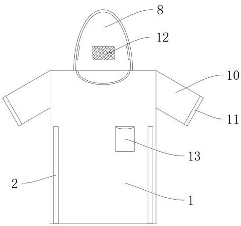 一种带有安全警示结构的标志服的制作方法