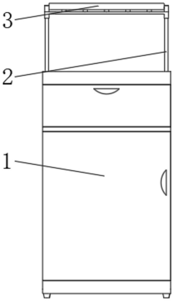 一种桌面分层床头柜的制作方法