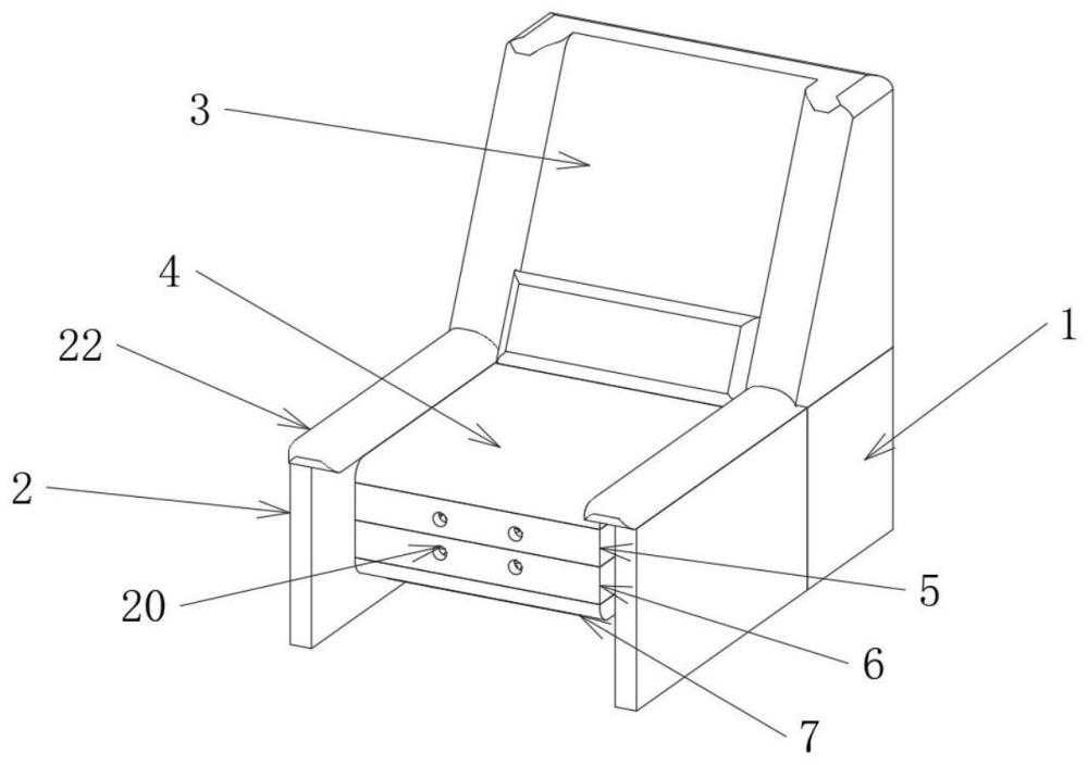 一种全包裹式舒适型沙发座椅的制作方法