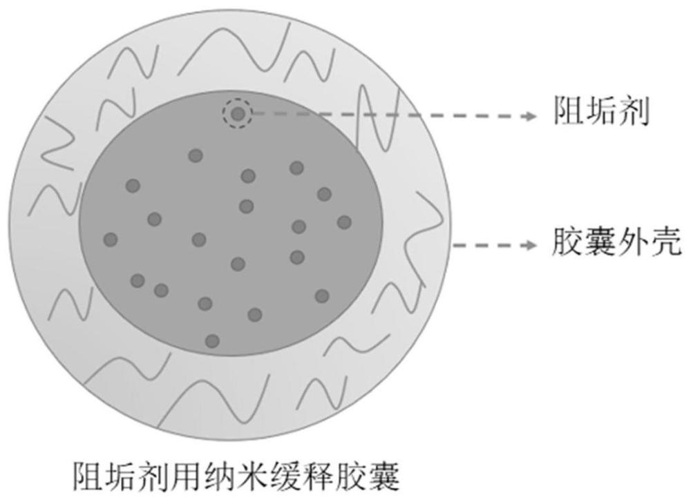 一种阻垢剂用纳米缓释胶囊及其制备方法和应用