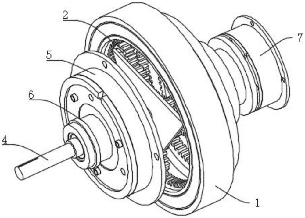 一种轮毂电机及含两档的减速器的一体化动力单元的制作方法