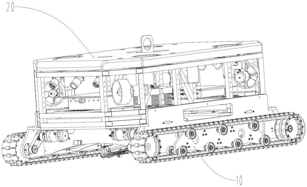一种水下桥墩检测机器人水下履带系统的制作方法