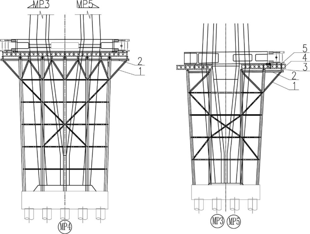 大跨度公轨双用三塔双索面斜拉桥钢箱梁安装的方法与流程