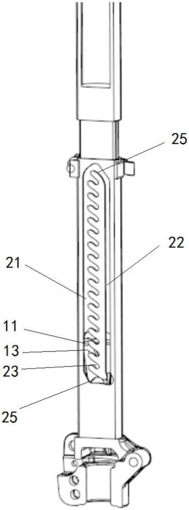 一种非机动车用的伸缩套管结构及电动滑板车的制作方法