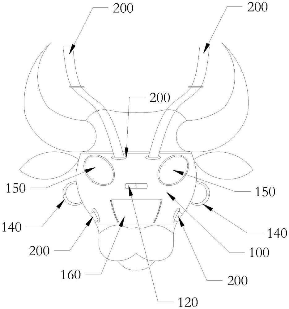 一种牲畜头戴式防护用具的制作方法