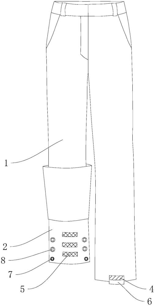 耐磨型长裤的制作方法