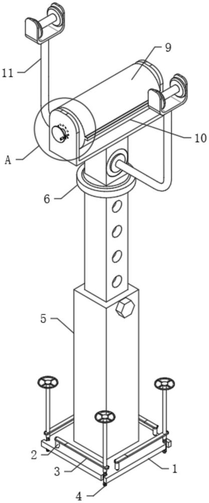 一种建筑施工用管线支架的制作方法