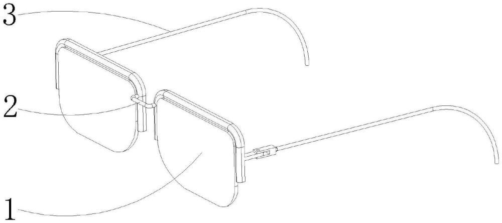 一种双调节功能的眼镜镜架的制作方法