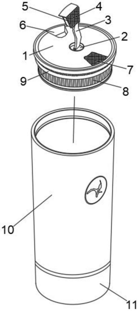 一种旋转式咖啡杯盖的制作方法