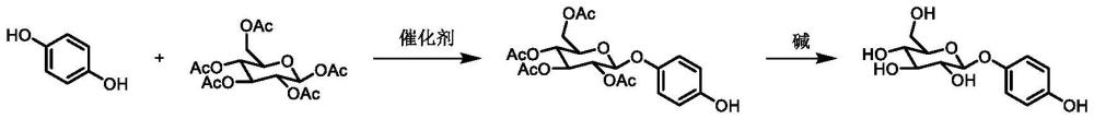 一种催化糖苷化反应制备熊果苷的方法与流程