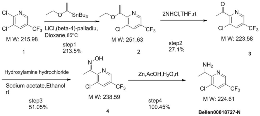 一种多取代吡啶乙基-1-胺的合成方法与流程
