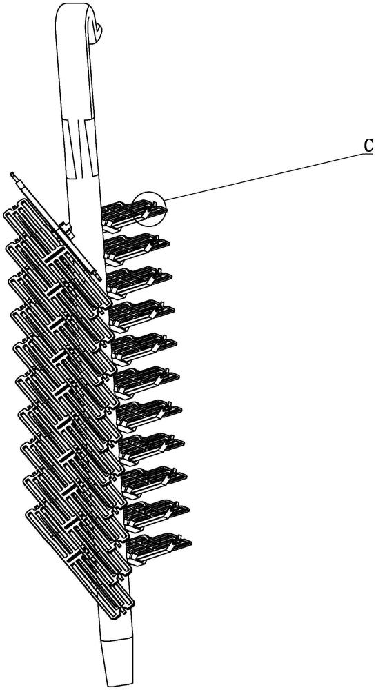 一种锁具饰件的专用电镀支撑架的制作方法