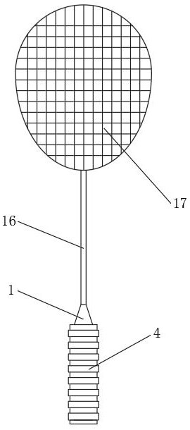 一种羽毛球拍拍柄防滑装置的制作方法
