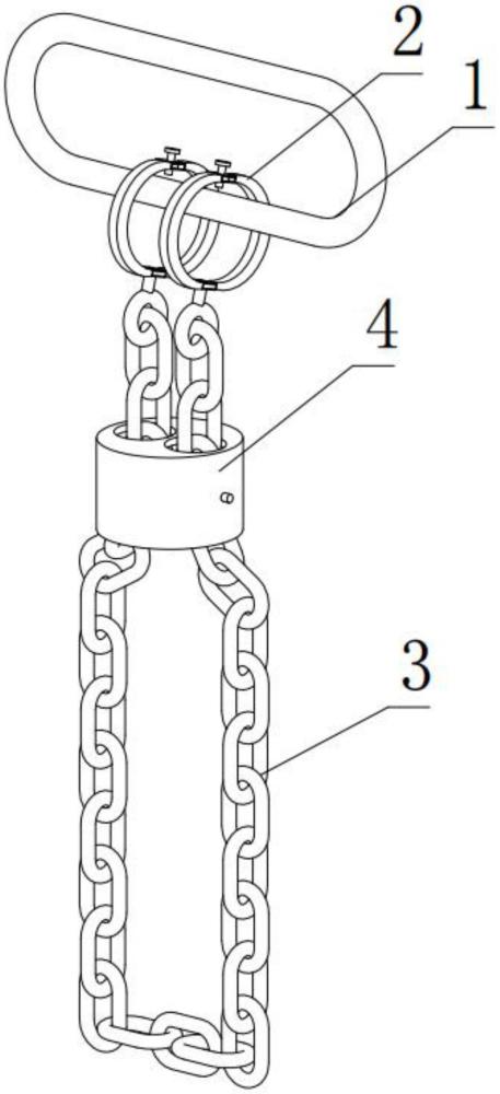 一种高温炉专用单肢环形链条索具的制作方法