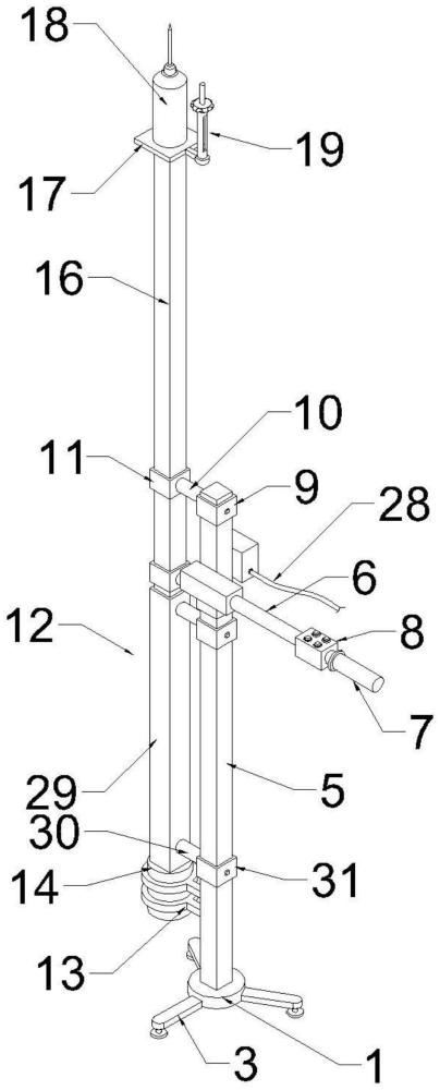 快速打孔支架式组合工具的制作方法