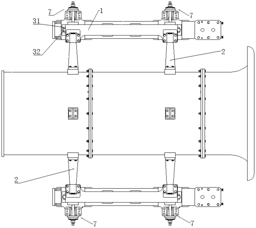 一种可调节式飞机发动机进气道的固定装置的制作方法