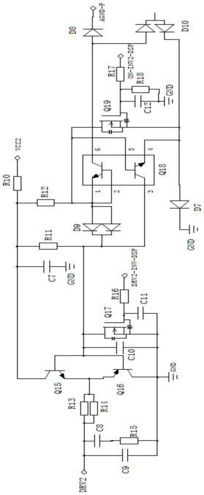 一种控制双向电源PFC和逆变工频管的硬件电路的制作方法