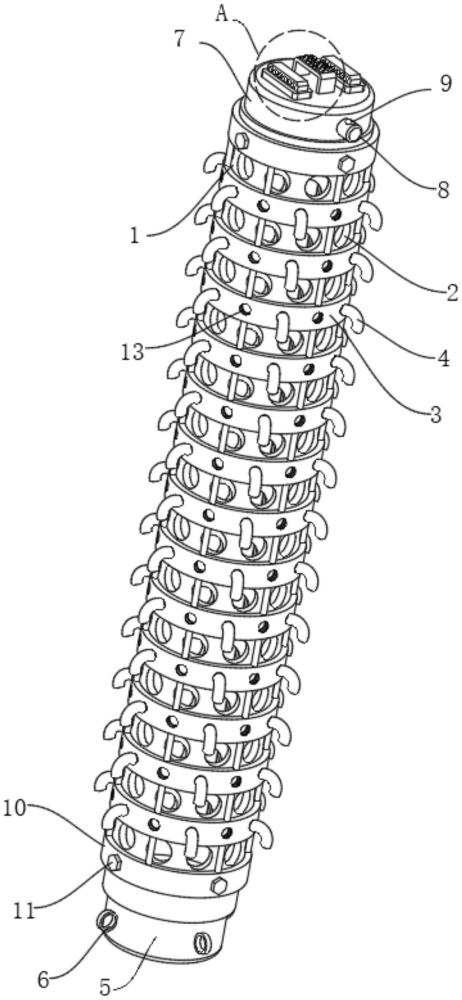 一种绕线滤芯骨架的抓紧钩刺结构的制作方法