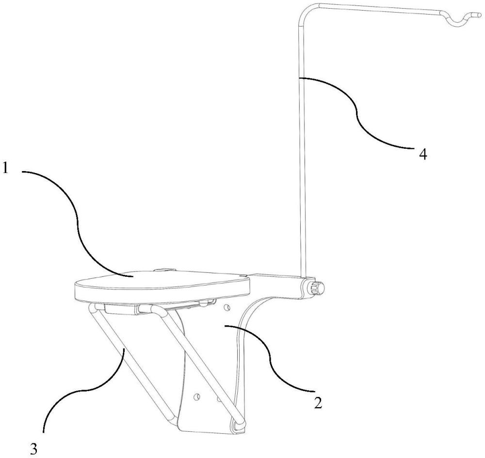 一种医用壁挂式折叠输液座椅的制作方法