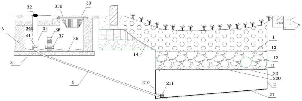 用于市政道路绿化带的循环利用蓄水装置的制作方法