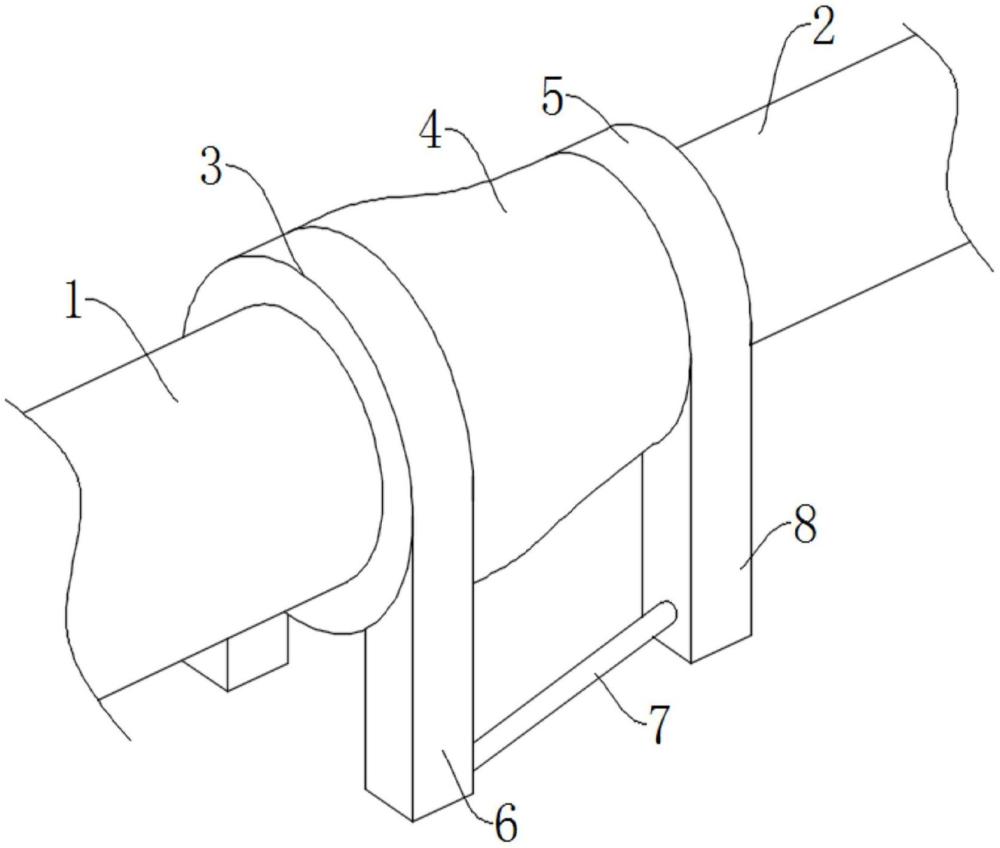 臭气管道连接用固定装置的制作方法