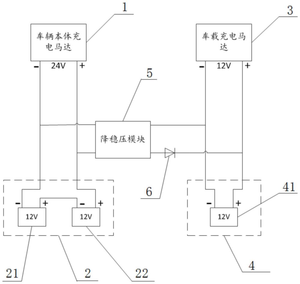 一种车辆发电机蓄电池电源系统的制作方法