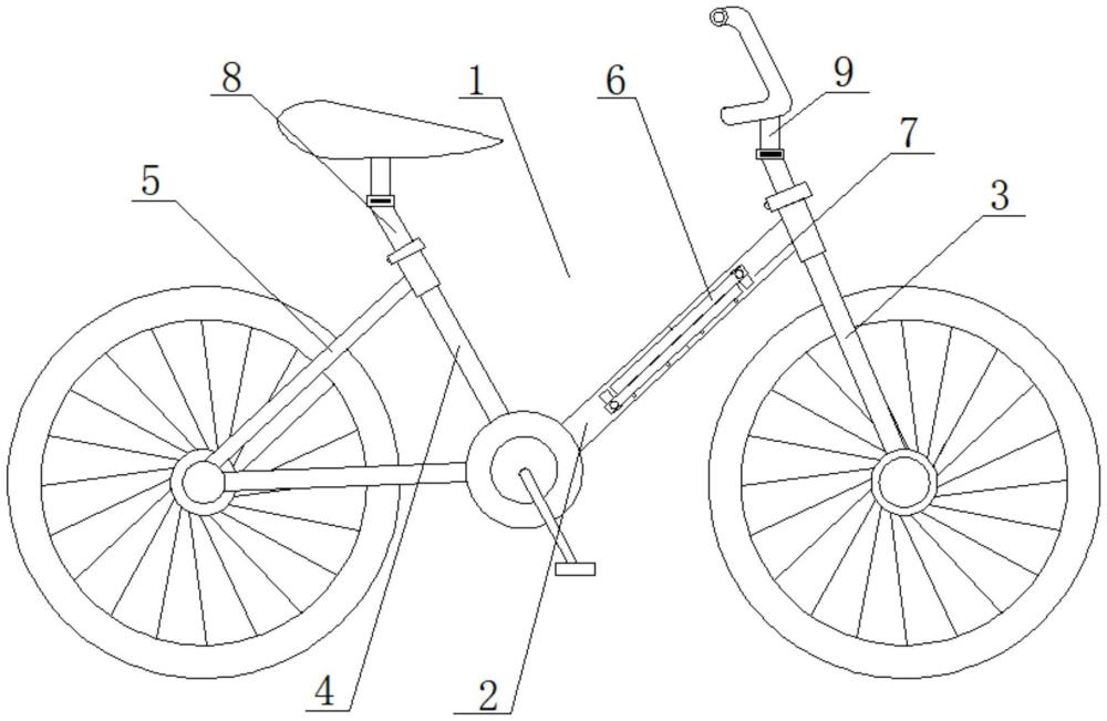 一种尺寸可调式自行车车架及自行车的制作方法