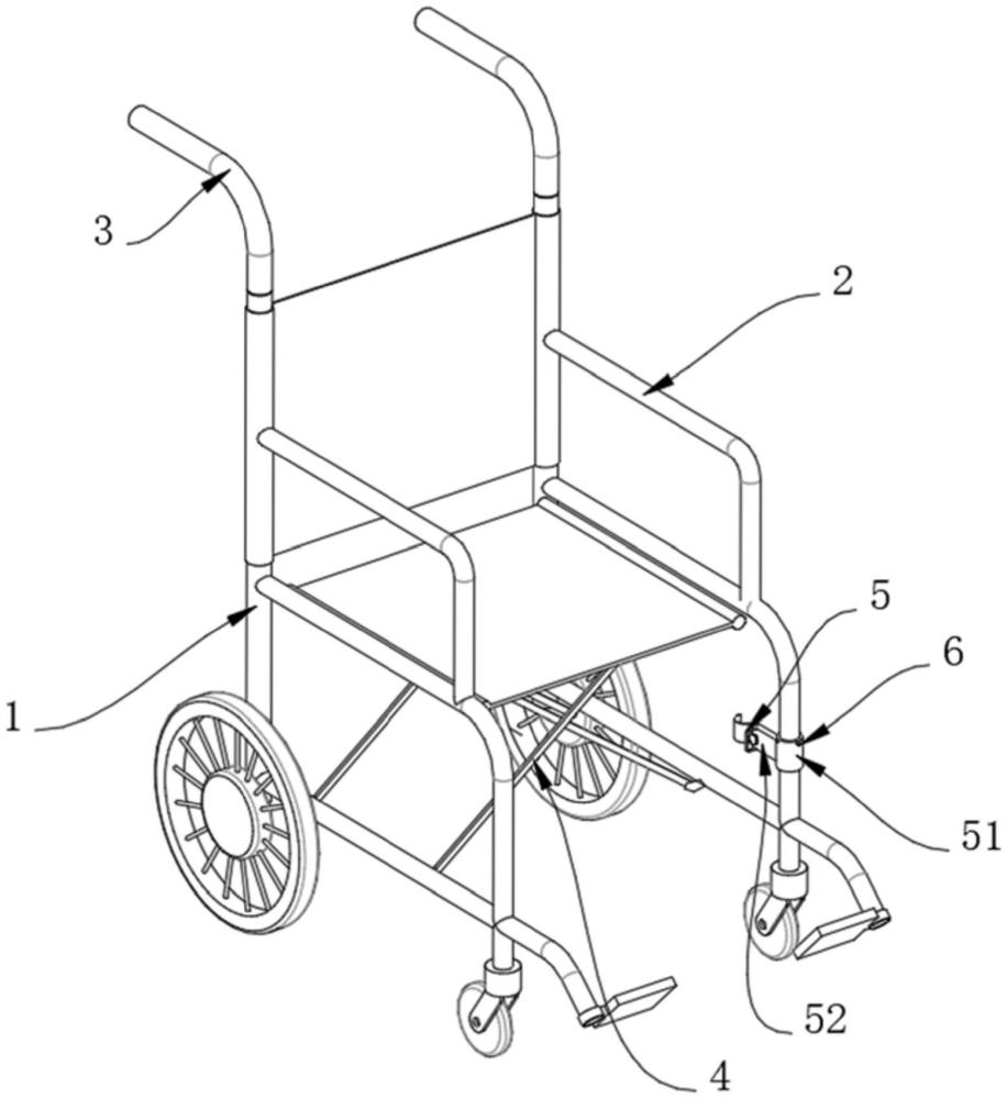 一种便携锁定式轮椅的制作方法