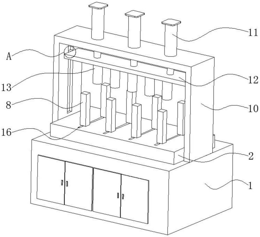 一种用于风冷燃料电池堆组装的装配台的制作方法