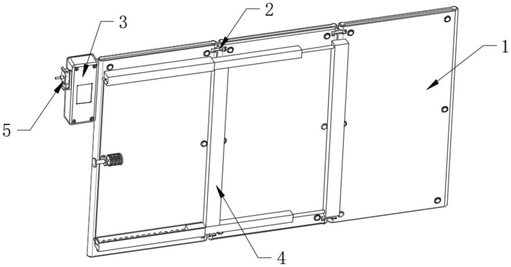 一种具有折叠方向引导结构的折叠暖菜板的制作方法