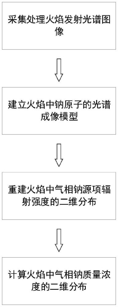 一种火焰中气相钠质量浓度二维分布的检测方法与流程