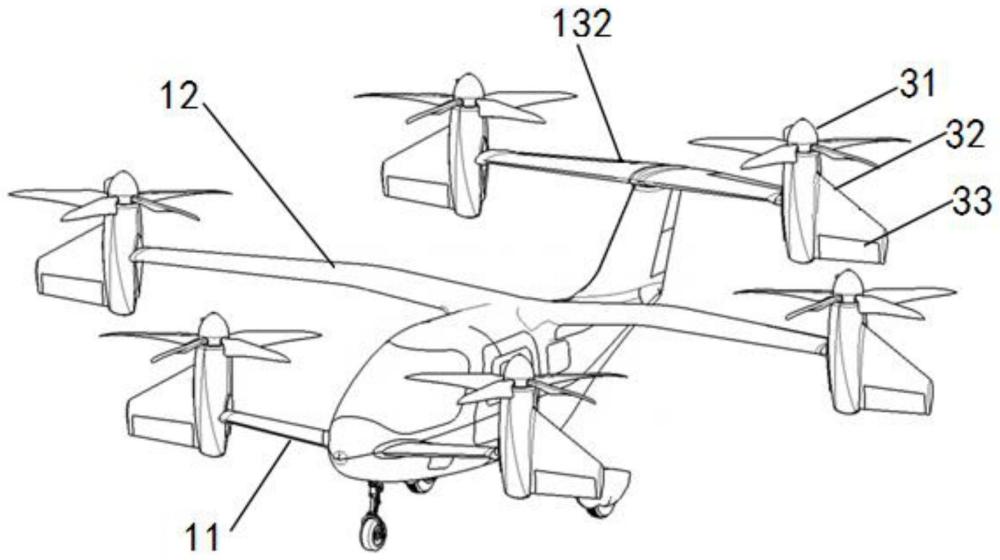 一种电动三翼面倾转旋翼垂直短距起降飞行器的制作方法