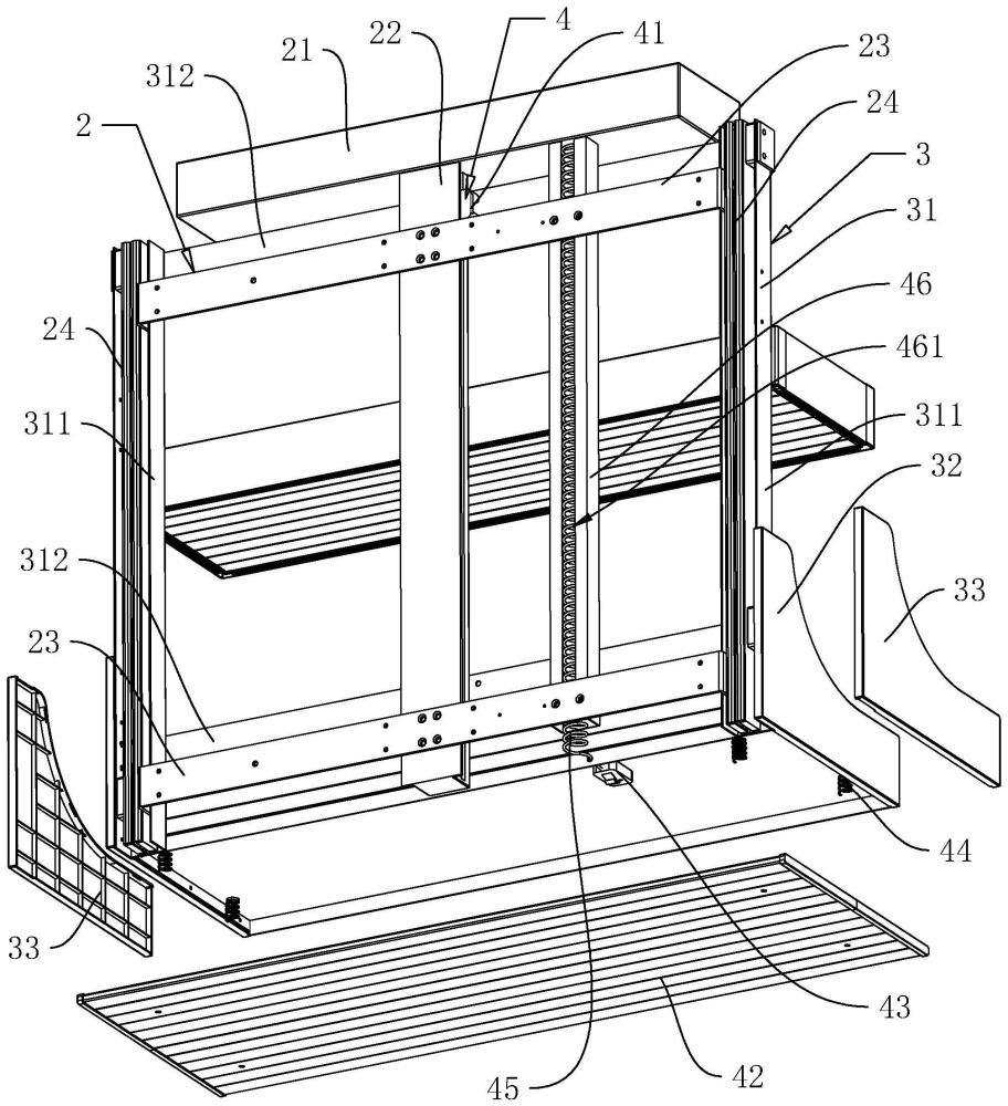 一种壁挂升降式橱柜的制作方法