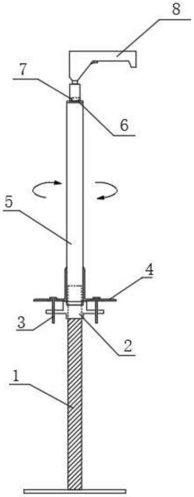 盘扣架体底座丝杆电动调节装置的制作方法