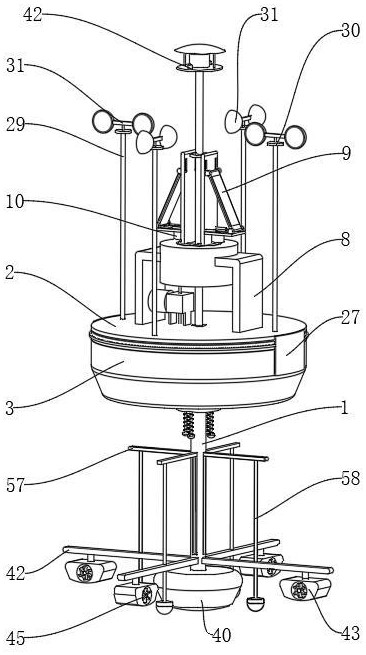 一种海洋水文实时监测装置及其升降结构的制作方法