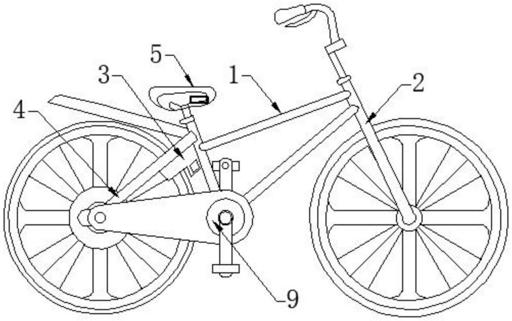 一种具有防盗功能的自行车的制作方法