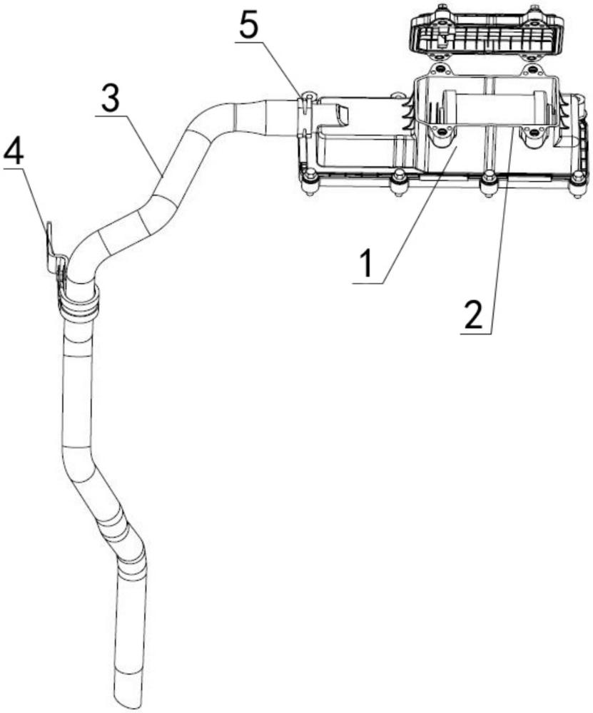带滤芯式油气分离器的开式曲轴箱通风系统的制作方法