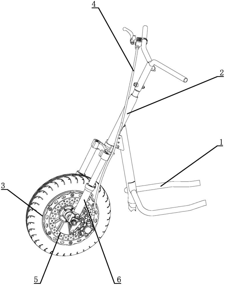 一种前轮组合式刹车系统结构的制作方法