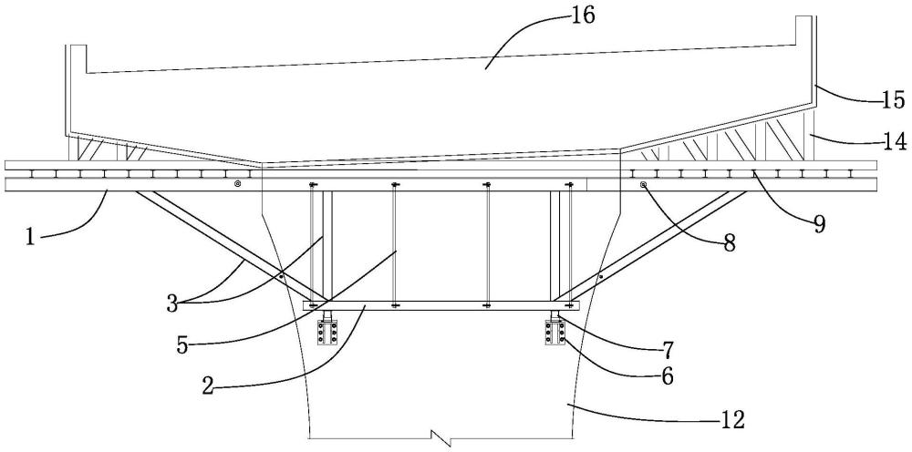 一种用于高墩大悬臂盖梁施工的装配式托架的制作方法