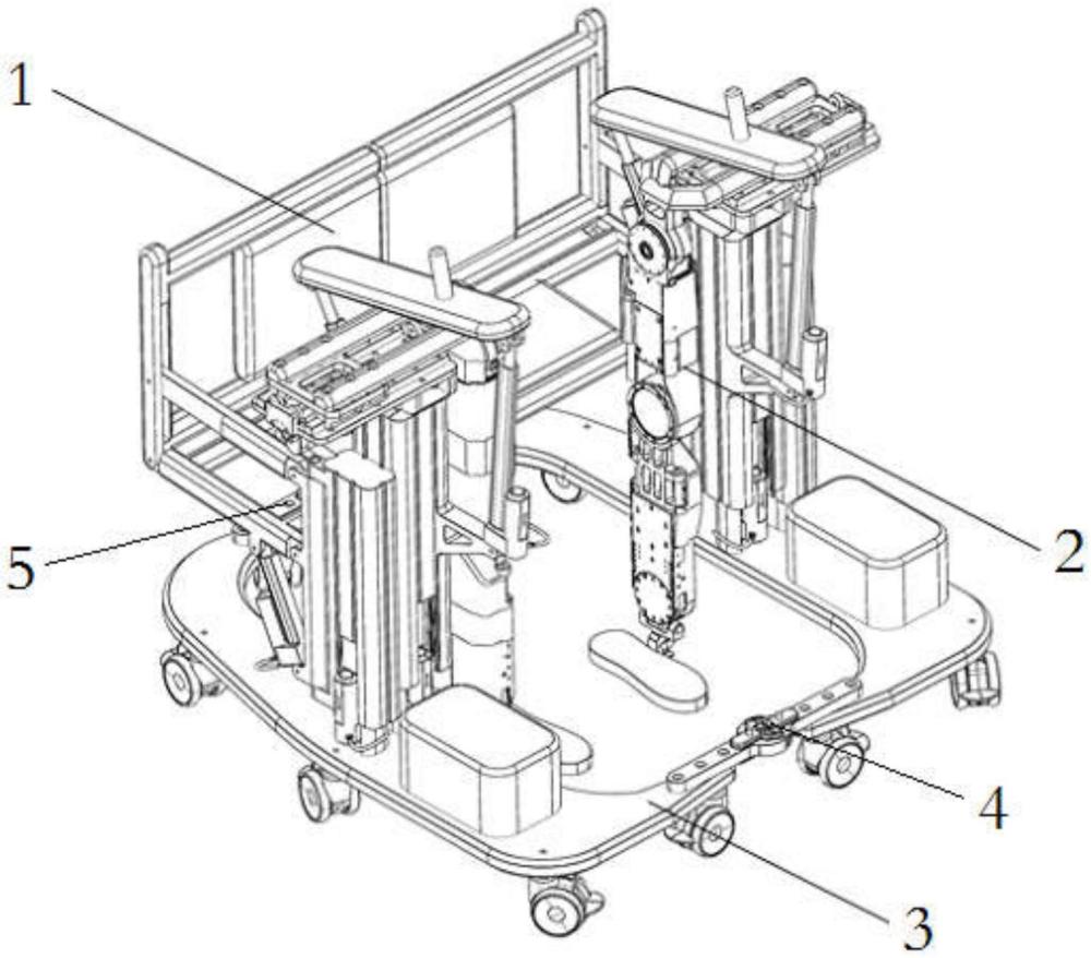 分体式多体态下肢康复机器人