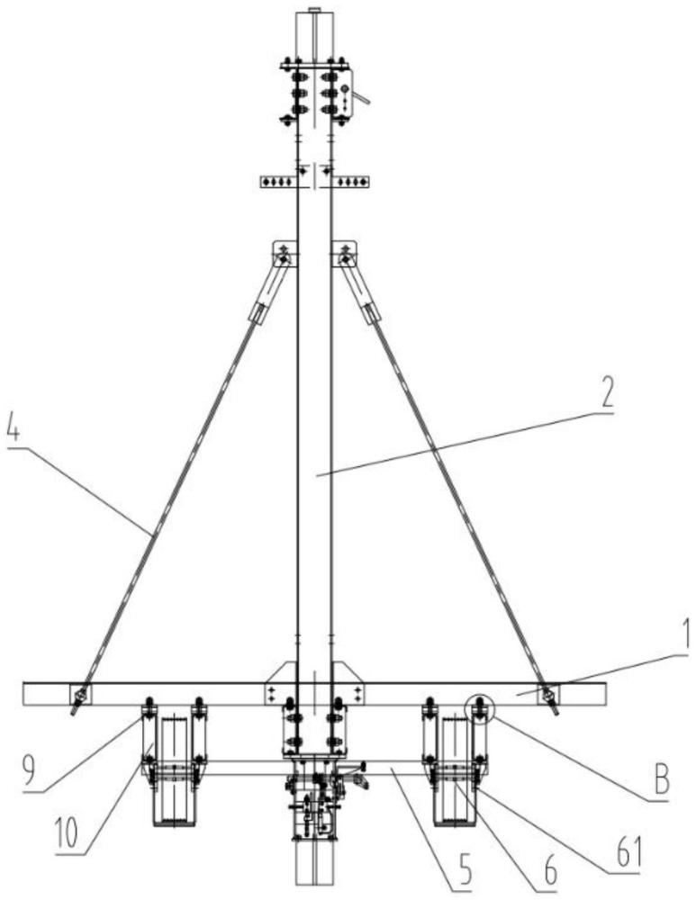 一种无机房货梯轿底减震结构的制作方法