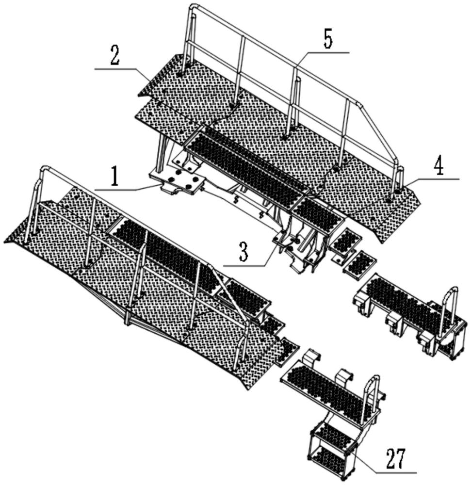 分体式平地机用通道装置的制作方法