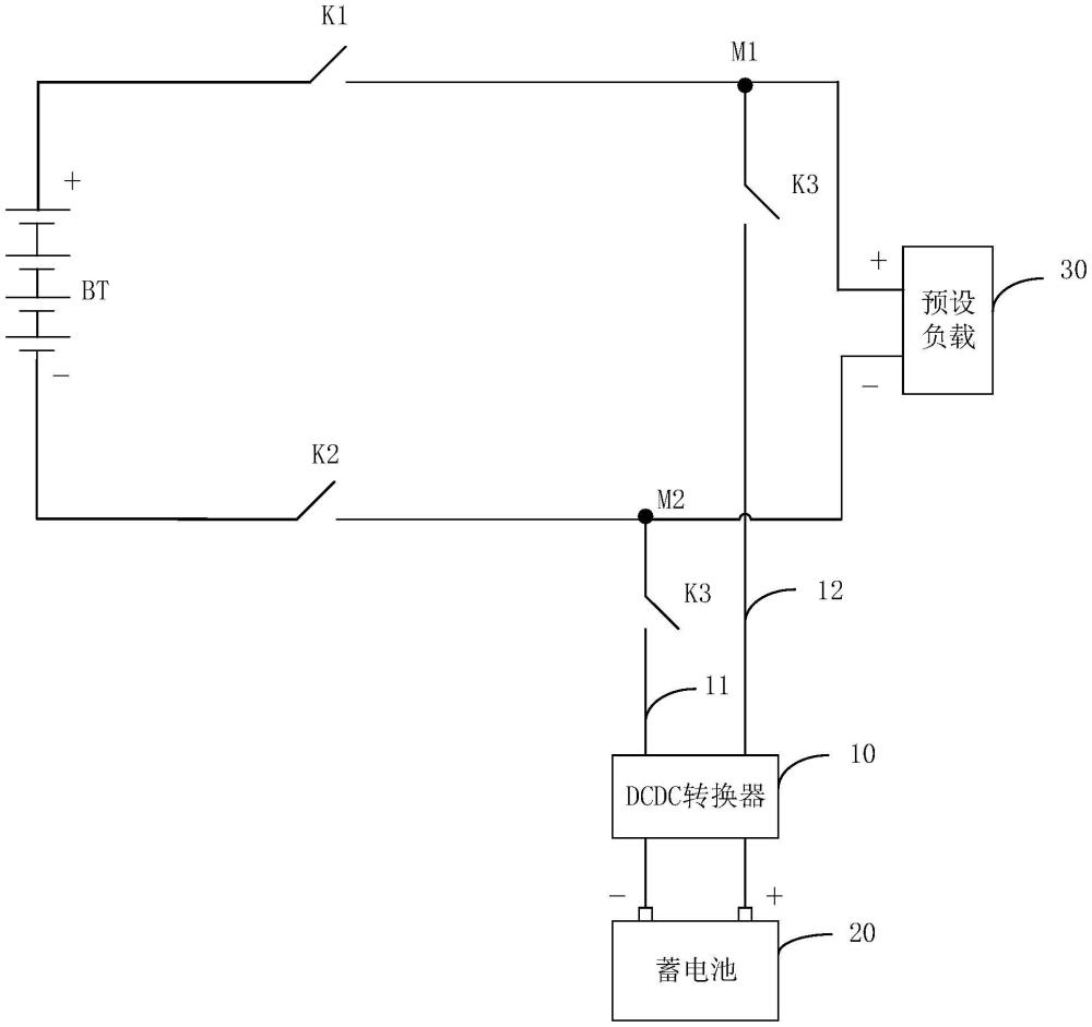 一种动力电池供电电路、电池包和储能装置的制作方法