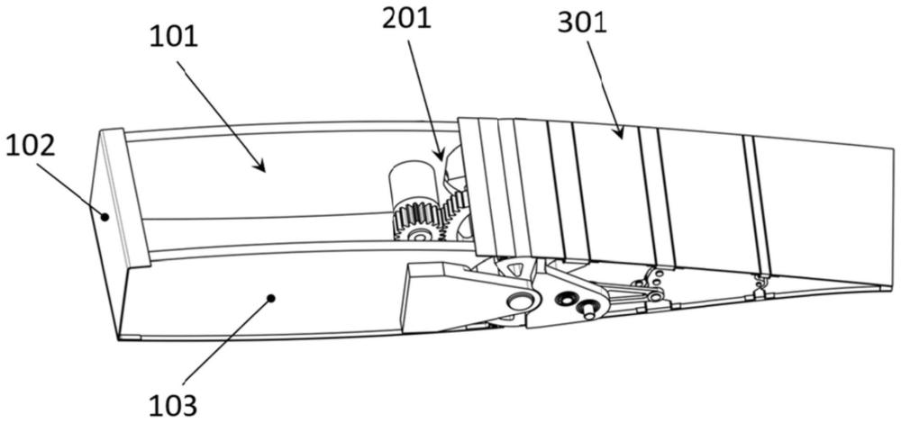 一种用于飞机机翼的变弯度双模式后缘舵面结构及方法