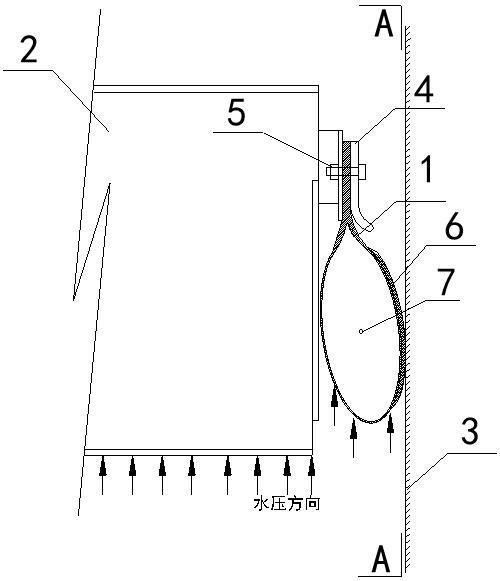 一种气囊结构闸门止水系统的制作方法