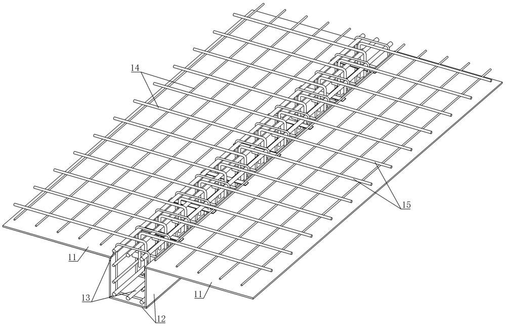 一种内撑外拉式屋面框架梁模板配筋体系的制作方法